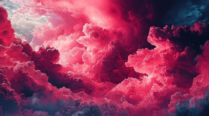 Crimson Sky: A Symphony of Clouds