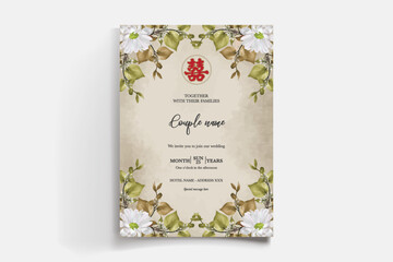 floral bridal shower invitation templates