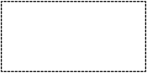 Rectangle with dashed line illustration