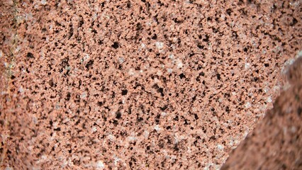 macrophotography of hematite surface, magma