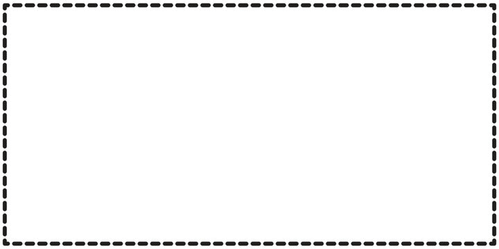 Rectangle with dashed line illustration
