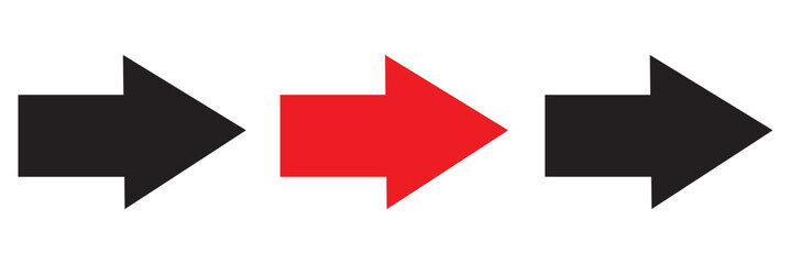 Colorful bold arrows and more shapes Left,Right,Up,Down Designs. Bold Arrows. Eps10