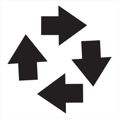 Color Bold arrow sign collection, set of black arrows icons, isolated . red black blue yellow, Bold Arrows.