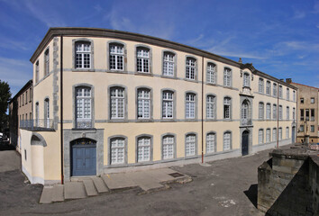 Fototapeta premium Ancient royal cloth manufacture building in the old town of Carcassonne, Aude department in France