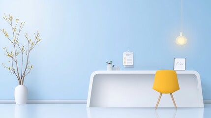 Fototapeta premium A image highlighting key healthcare benefits provided to employees in a modern office clinic.