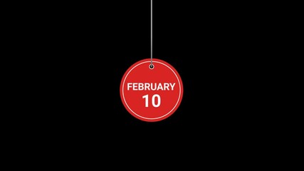 10 February Animated Tag