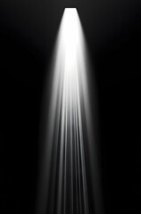 Luminous Vertical Beam of Light Piercing Through Dark Space in Dramatic Fashion