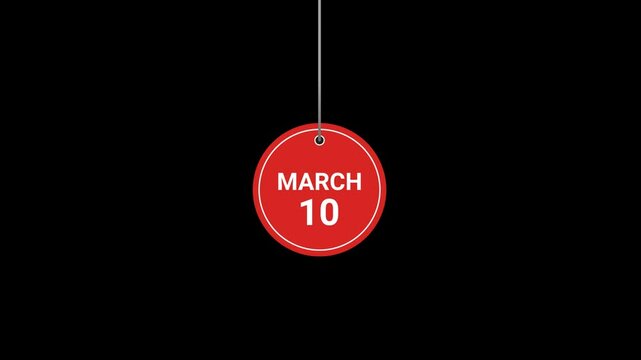 10 March Animated Tag
