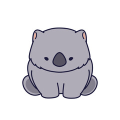Cute and adorable Wombat Cartoon Illustration doing funny activities