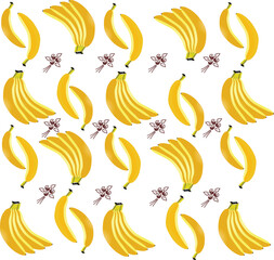 seamless pattern of bananas