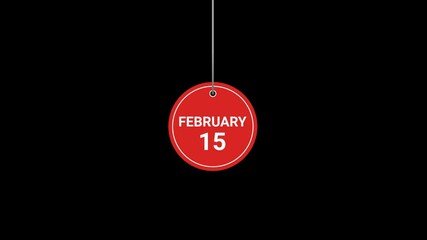 15 February Animated Tag