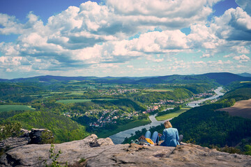 Lilienstein in der Sächsischen Schweiz, Deutschland