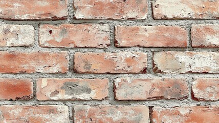 Fototapeta premium Weathered Red Brick Wall Texture Background