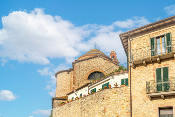 Beautiful Cityscape and Stone Architecture in Castiglione Del Lago, Umbria, Italy