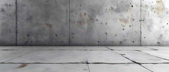 Naklejka premium Grungy concrete wall and floor.