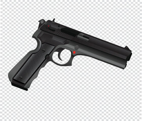 gun isolated on white ok
