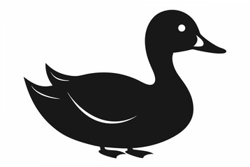 duck silhouette vector illustration