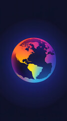 "Modern Gradient Globe Logo"