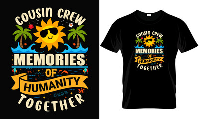 Cousin Crew Summer Vacation Beach Family Trips Matching T-Shirt.ai