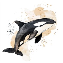Obraz premium orca png stylish 