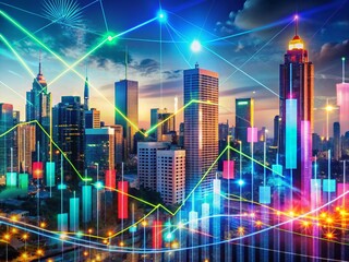 Obraz premium Cryptocurrency Market Analysis: Chart Data Visualization, Investment Strategy, Bitcoin Trading, Blockchain Technology, Financial Trends