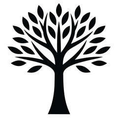 Obraz premium Generate a vector silhouette palm tree