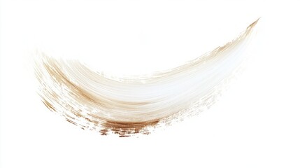 A thick lightning bolt drawn with light brown watercolor