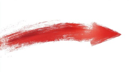 An aesthetic minimalistic red arrow, drawn with a brush, directed towards the right.



