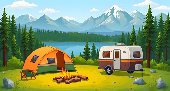 Cartoon Rv Images – Browse 9,050 Stock Photos, Vectors, and Video ...