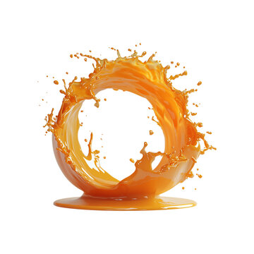 recommend clip art: circular splash of orange juice png