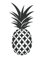 Pineapple silhouette vector illustration