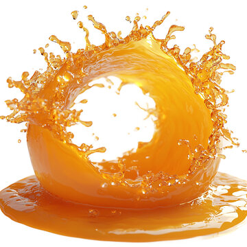 recommend clip art: circular splash of orange juice png