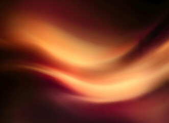 Abstract Waves of Warm Colors with Soft Glow Creating a Sense of Movement and Flow