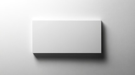 Clean white background with a soft shadow of a rectangle in the center 
