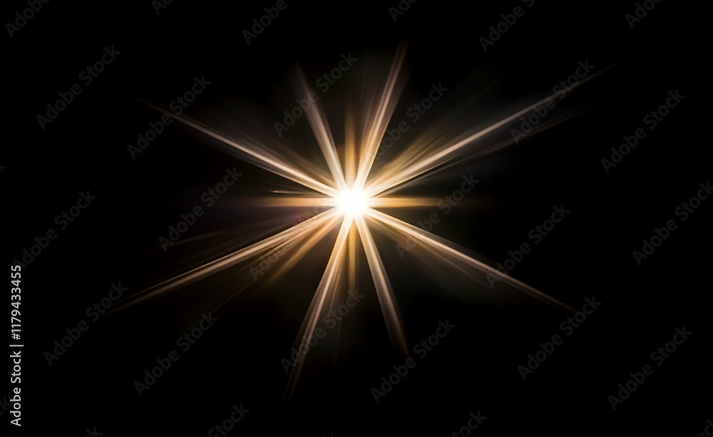 Poster radiant light burst on dark background creating striking visual contrast and dynamic energy