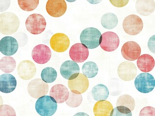 Playful Vibrant Circles Pattern