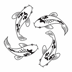 black and white fish