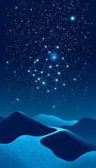 Connected Constellations: Uniting the Internet of Things, masterpiece, with white tones