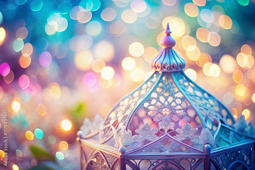 Poster delicate translucent structure macro photography with bokeh background