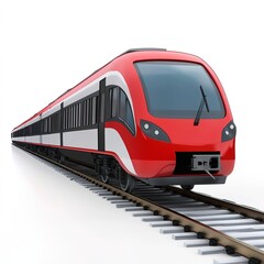 Naklejka premium train on a railway station