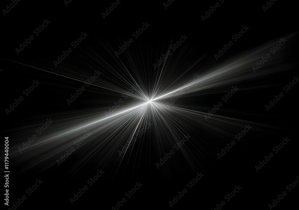 Aufkleber dynamic light burst radiating in starburst pattern on dark background