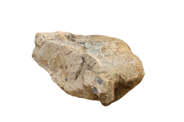 Rock isolated on white background.