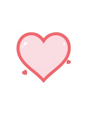 Love heart vector image white background