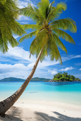 Serene Island Paradise - where Azure Waters meet Lush Green Foliage and Pristine Beaches