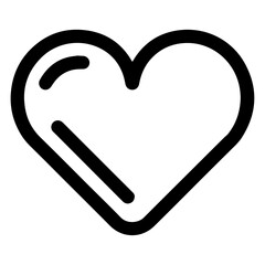 Obraz premium Heart icon outline design.