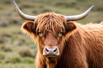 Portrait of highland cow