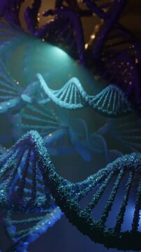 Dna Vertical Background Animation