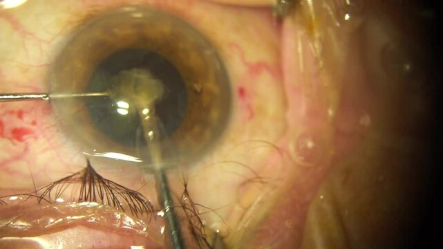 Cataract Eye Surgery Close Up
