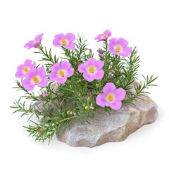 Rockrose 3D &ndash; Realistic 3D Render of a Beautiful Rockrose Flower, Detailed Texture and Natural Aesthetic, Perfect for Floral Design