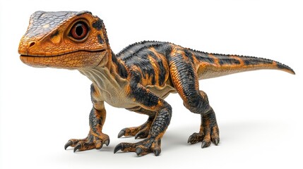 Obraz premium Eustreptospondylus Dinosaur on White Background. Generative AI